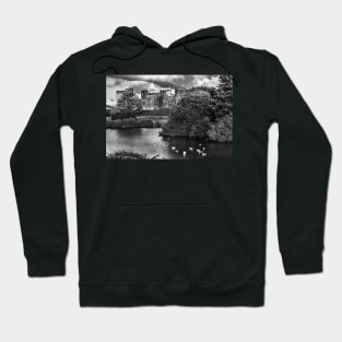 Caerphilly Castle Western Towers mono Hoodie